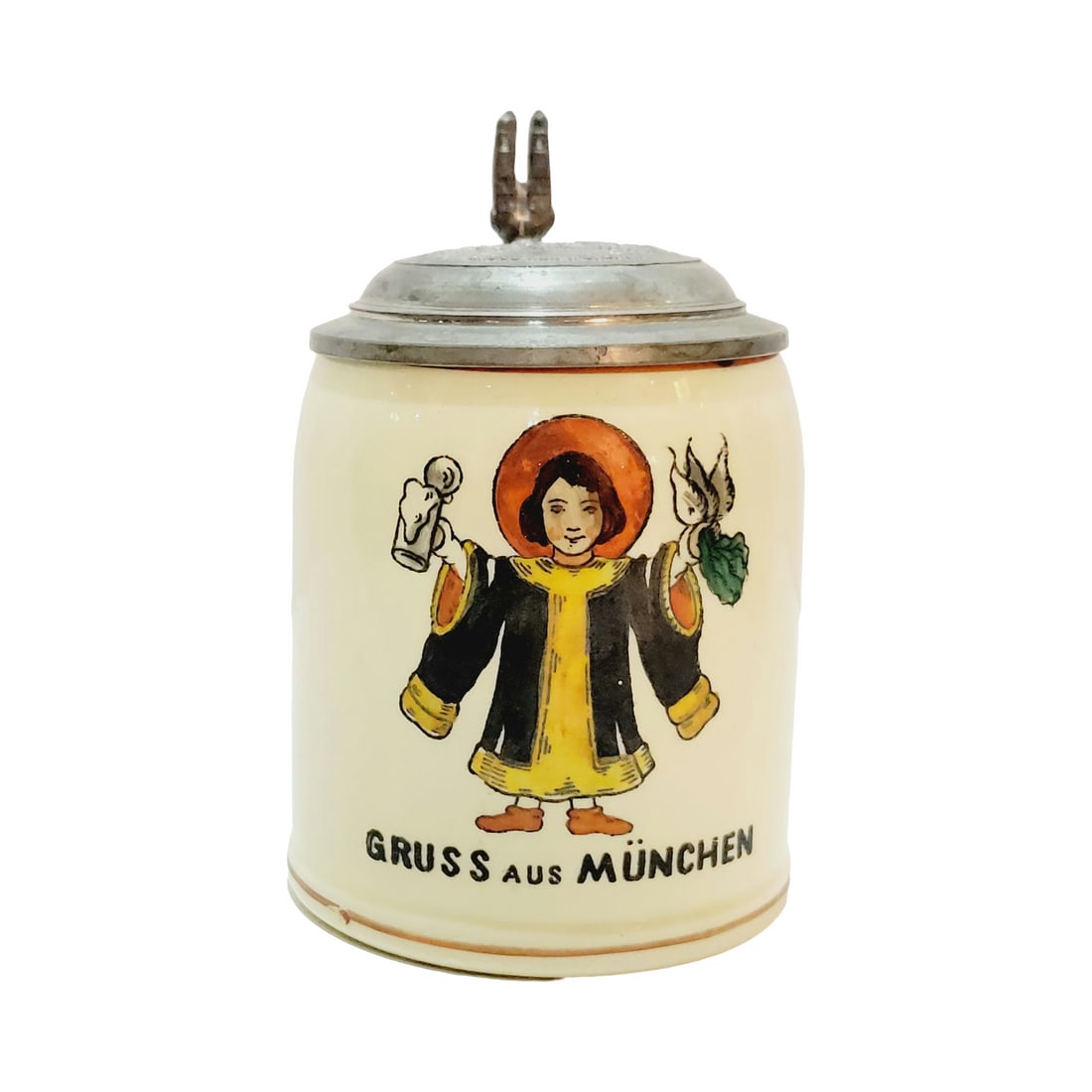 German Miniature Beer Stein, Munich Child (1 of 9)