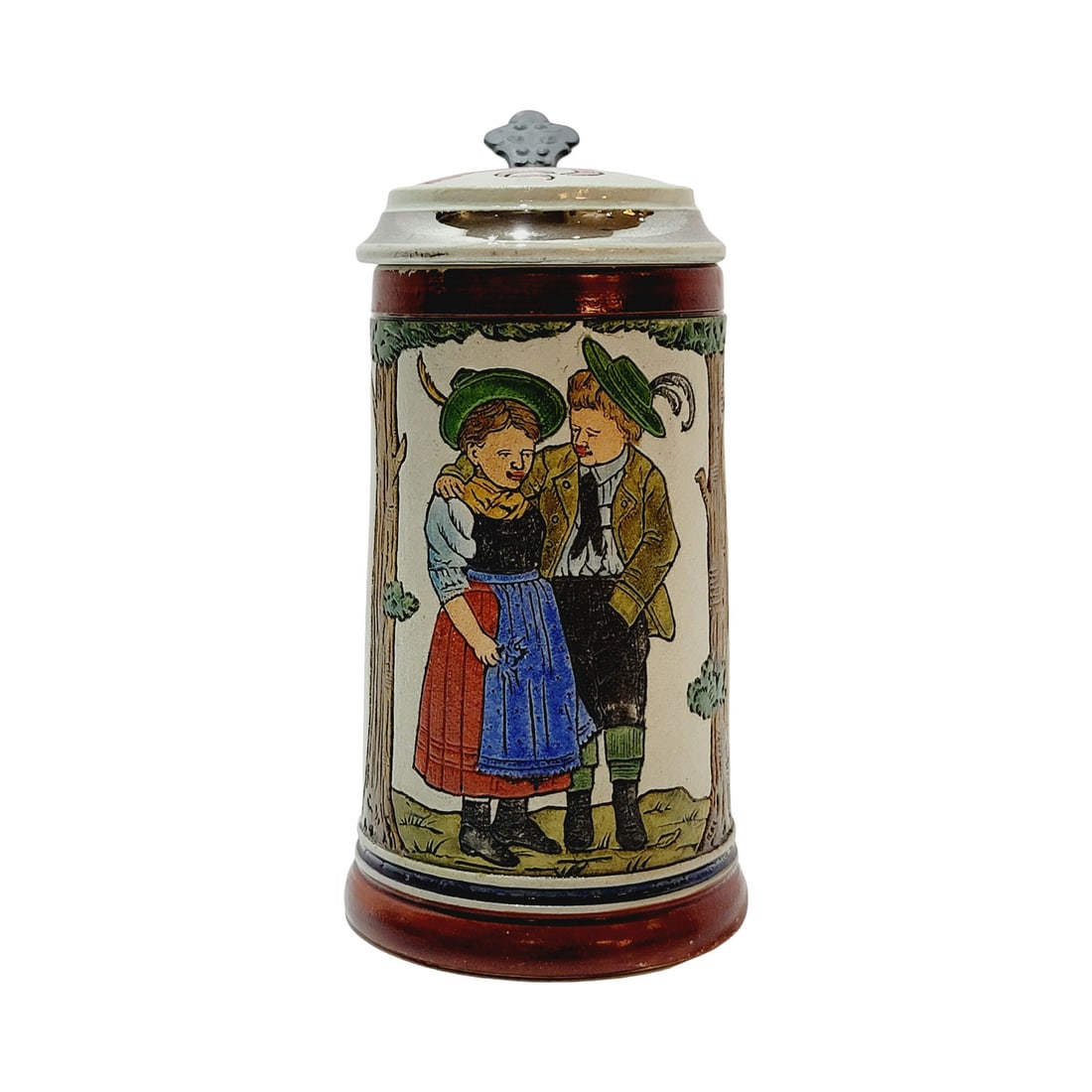Matthias Girmscheid #1268 Miniature Beer Stein, Two Children (1 of 11)