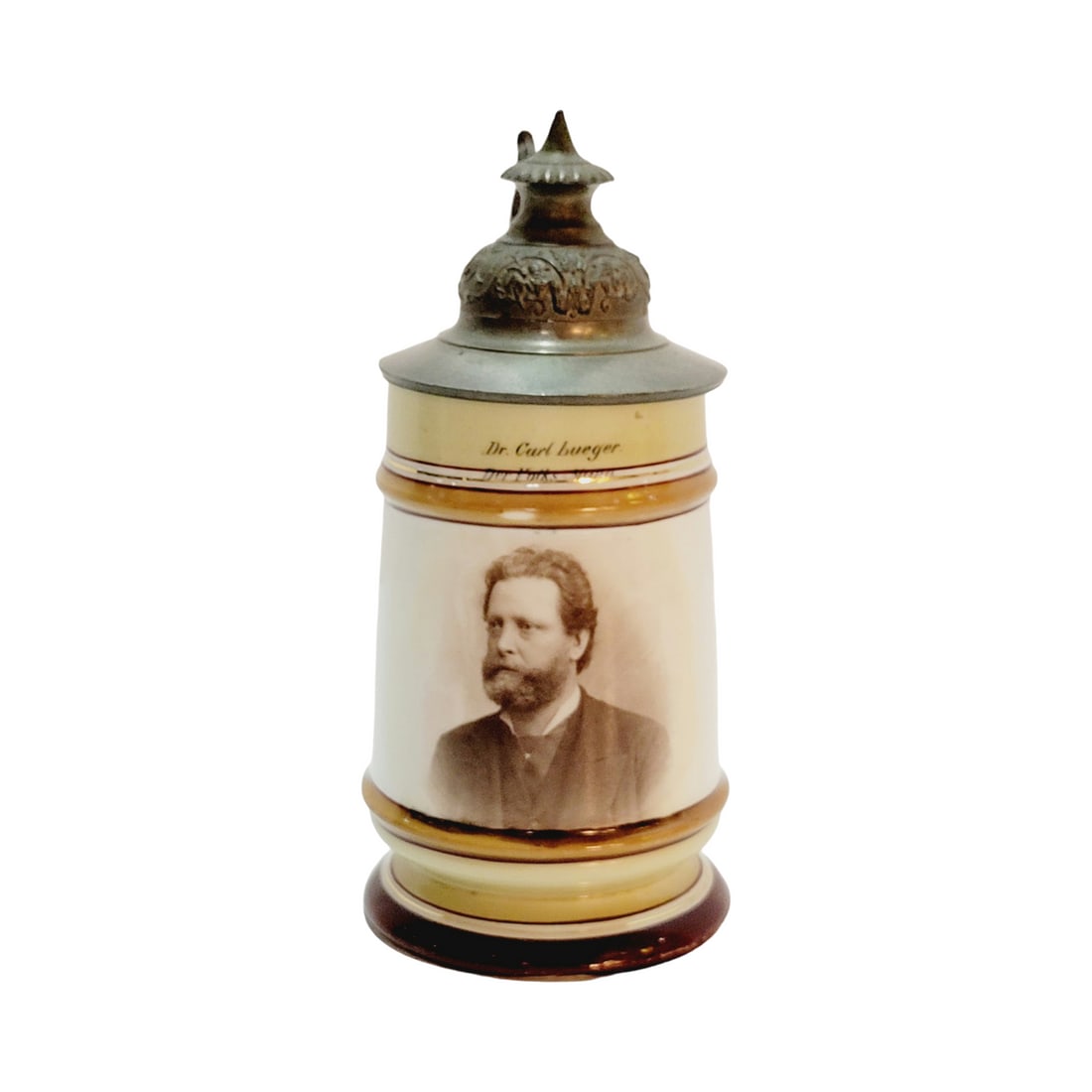 German Miniature Beer Stein, Dr. Carl Bueger (1 of 10)
