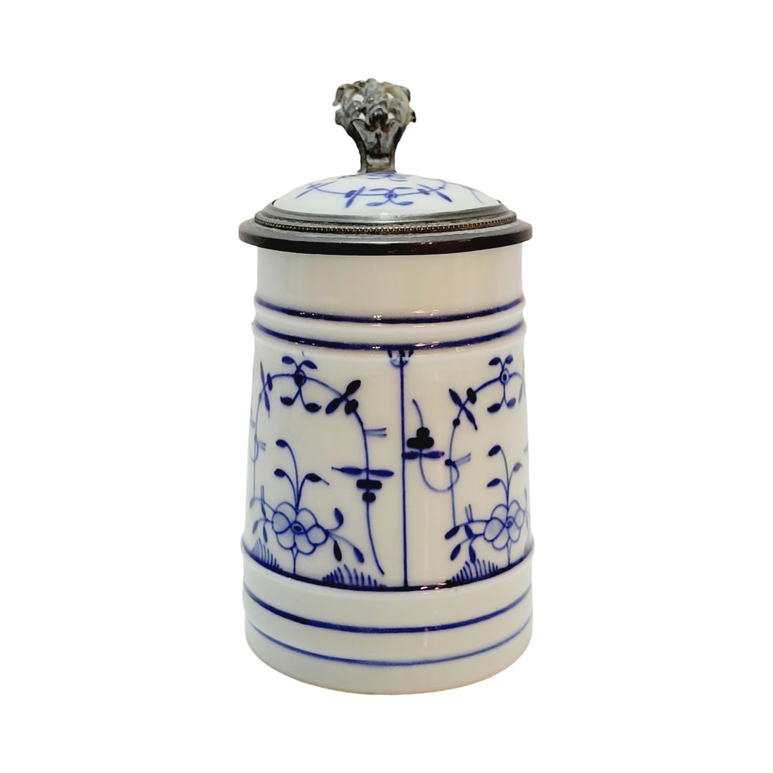 Meissen Delft Miniature Beer Stein, Onion Pattern Design (1 of 9)