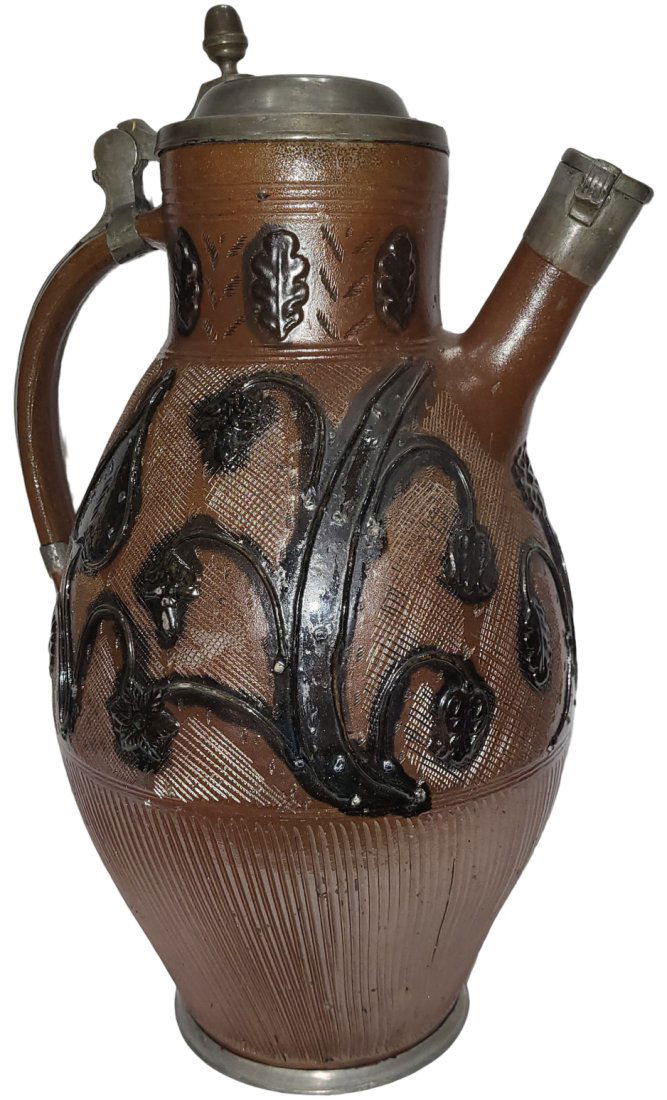 Early German Beer Stein, Muskau Steinzeug (1 of 18)