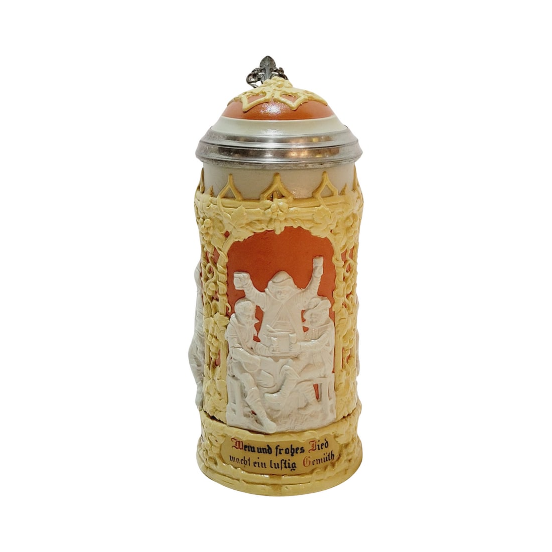 Mettlach #1005 Beer Stein, Drinking Scenes (1 of 7)