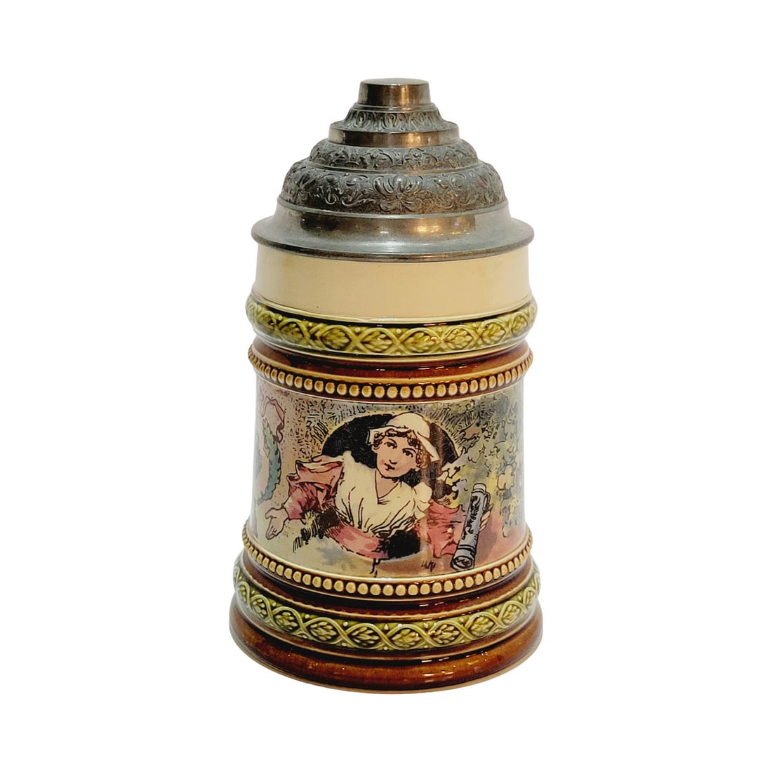 Mettlach #2181/957 Beer Stein, Bar Maid (1 of 13)