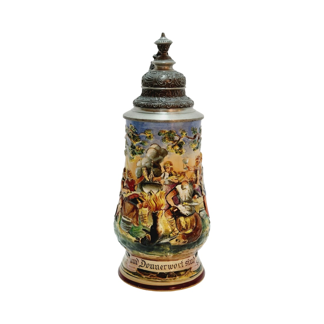Marzi & Remy #1543 Beer Stein, Early Germans Drinking (1 of 11)