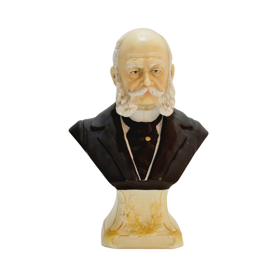 Ernst Bohne & Sohnes Figurine, Franz Josef Wilhelm I: 5.0" Porcelain hand painted circa late 1800's