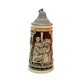 Matthias Girmscheid #1177, German Beer Stein, Rembrandt & Saskia