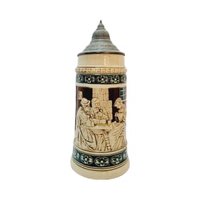 J.W. Remy #991, German Beer Stein, Flirting Scene