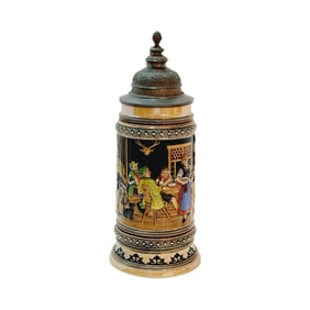 Marzi & Remy #243, German Beer Stein, Tavern Scene