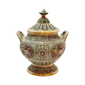 Adolf Diesinger #99, German Punch Bowl (Rumtopf), 4 Cartouche Scenes