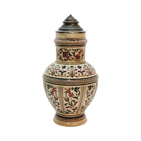 Merkelbach & Wick #560, German Beer Stein, Floral Scrollwork Design