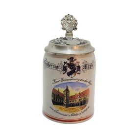 Merkelbach & Wick Stein, German Beer Stein, Student Association Seminary Stein