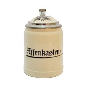 Mettlach #1526, German Beer Stein, Affenkasten