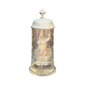 Glass Stein, German Beer Stein, Occupational Brewer Stein