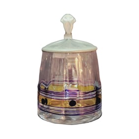 Glass Stein, German Beer Stein, Art Nouveau Stein