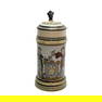 Mettlach #1725, German Beer Stein, Lovers Stein