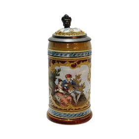 Mettlach #1946, German Beer Stein, Courting Couple