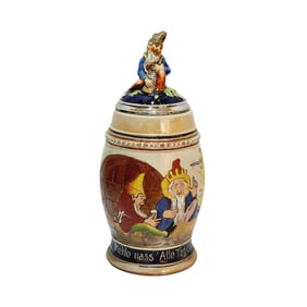 Matthias Girmscheid #172, German Beer Stein, Gnomes Drinking