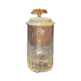 Glass Stein, German Regimental Beer Stein, Inft. Regt. No. 73