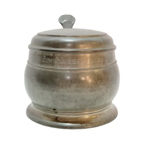 Pewter Stein, German Beer Stein, Globe Stein