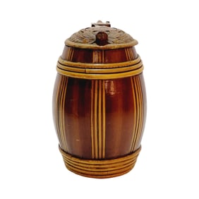 Wood Beer Stein, German Wood Beer Stein, Banded Beer Stein