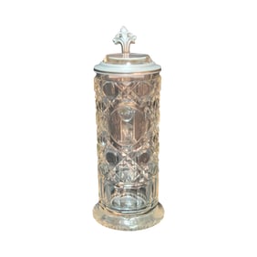 Glass Stein, German Glass Stein, Slender Cut Stein