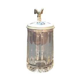 Glass Stein, German Beer Stein, Glass Student Association Stein