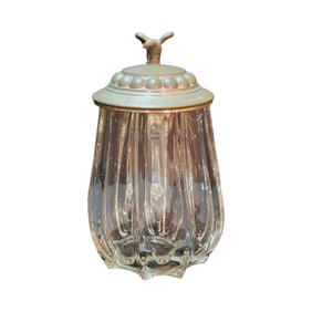 Glass Stein, German Beer Stein, Pear Shape Stein