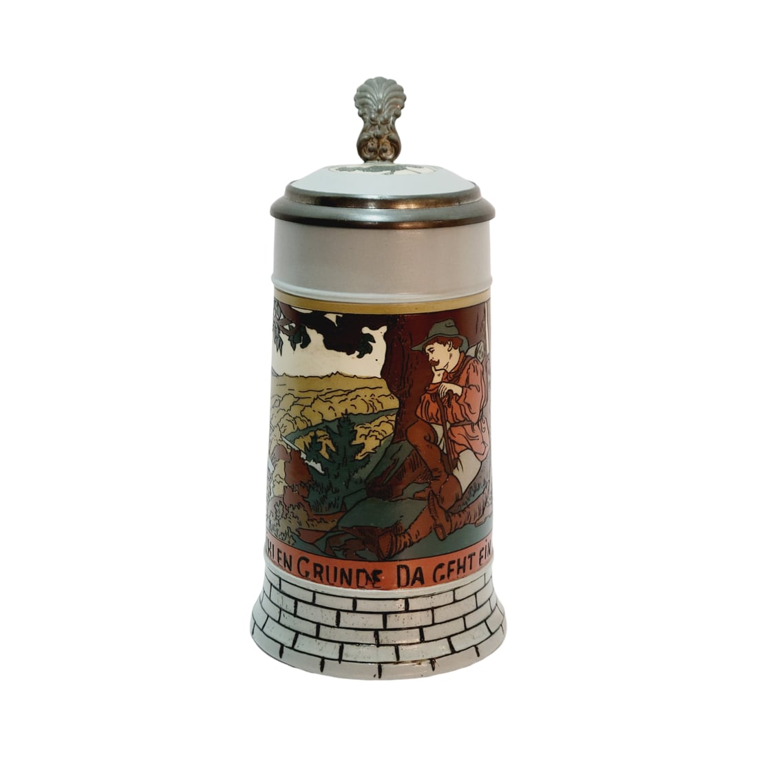 Mettlach #2833B, German Beer Stein, "In a Cool Valley" (1 of 10)