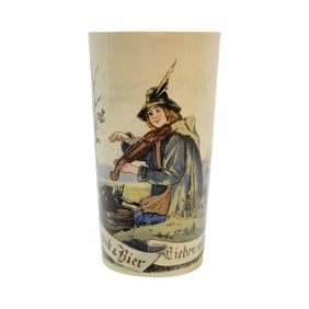 Mettlach #2327/1023, German Beaker, Violin Player