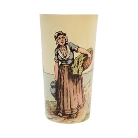 Mettlach #2327/1187, German Beaker, Woman at Seashore