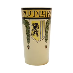 Mettlach #2327/1200, German Beaker, City of Leipzig