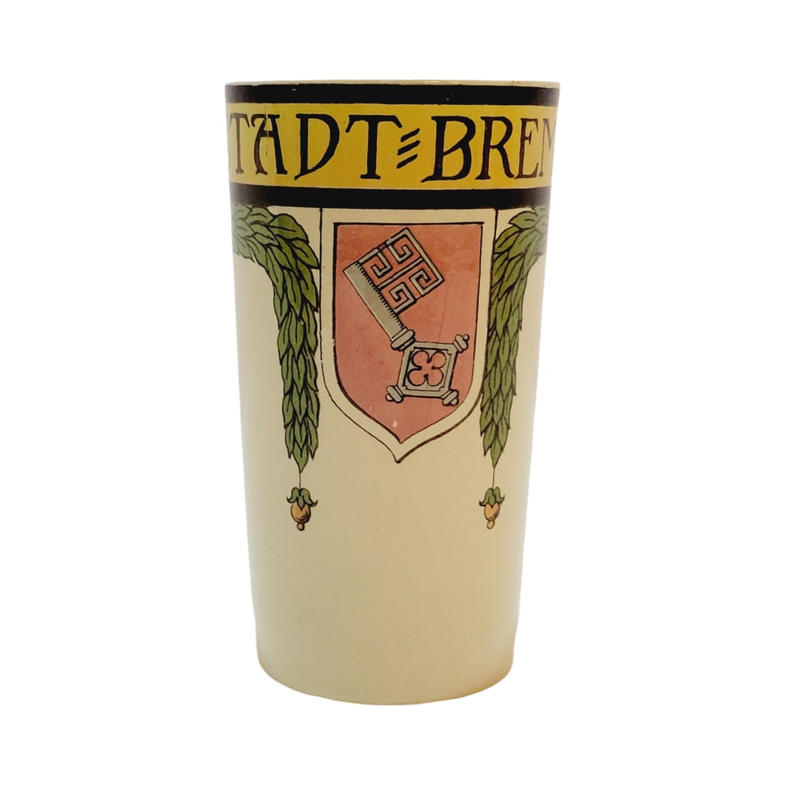 Mettlach #2327/1200, German Beaker, City of Bremen (1 of 3)