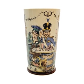Mettlach #2368/1110, German Beaker, Soldiers Drinking