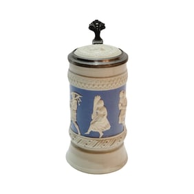 Mettlach #1100, German Beer Stein, “Months ?? Stein