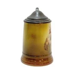 La Francaise Porcelain, French Beer Stein, Monk Reading Paper