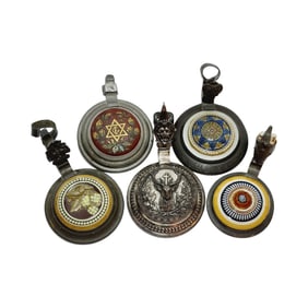 Stein Lids, German Stein Lids, Set of 5 Lids