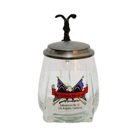 Rastal Glass Stein, German Beer Stein, 1976 SCI Convention Stein, Los Angeles, CA