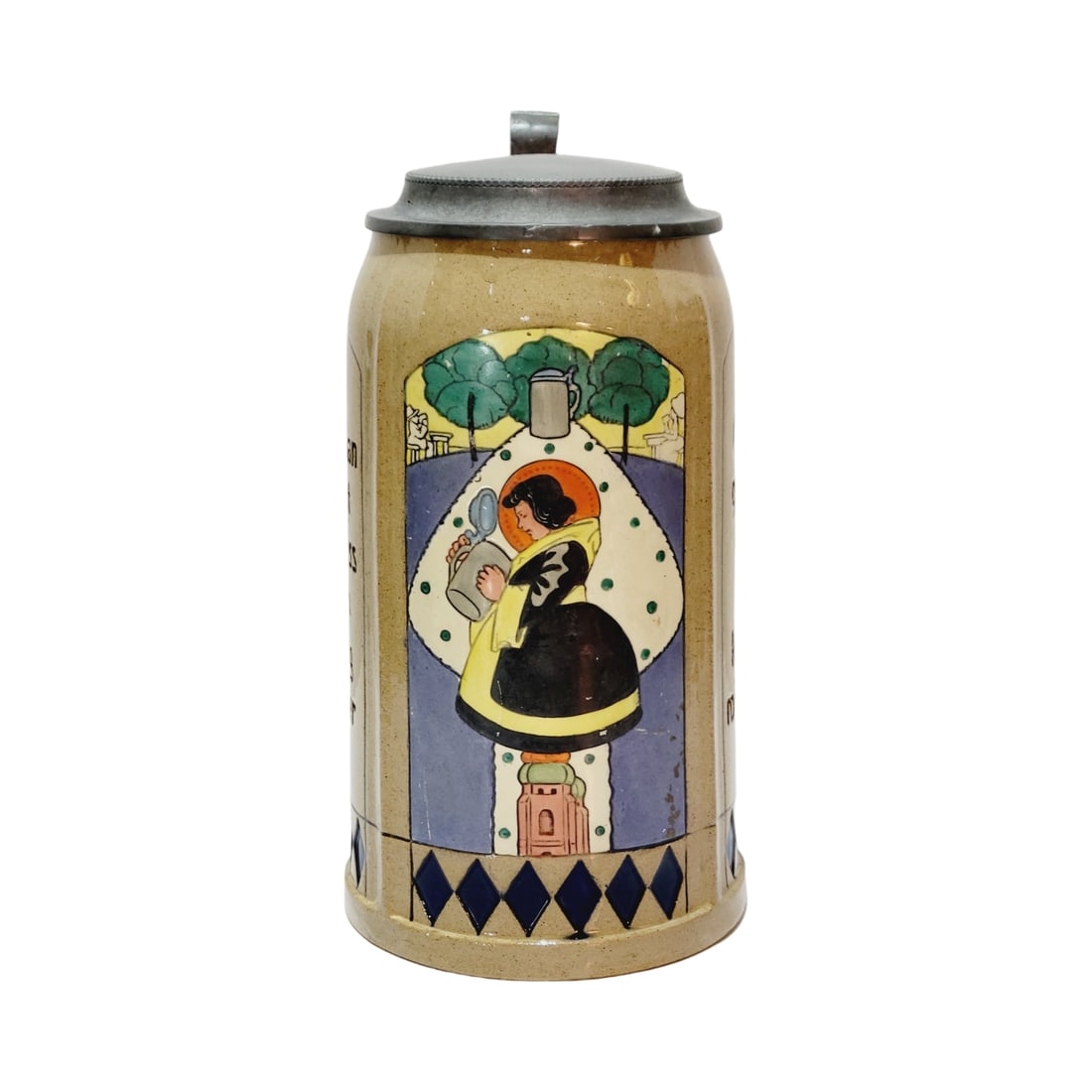 A.J. Thewalt #719, German Beer Stein, Art Nouveau Munich Child (1 of 10)