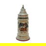 A.J. Thewalt #130, German Beer Stein, Deer Scene