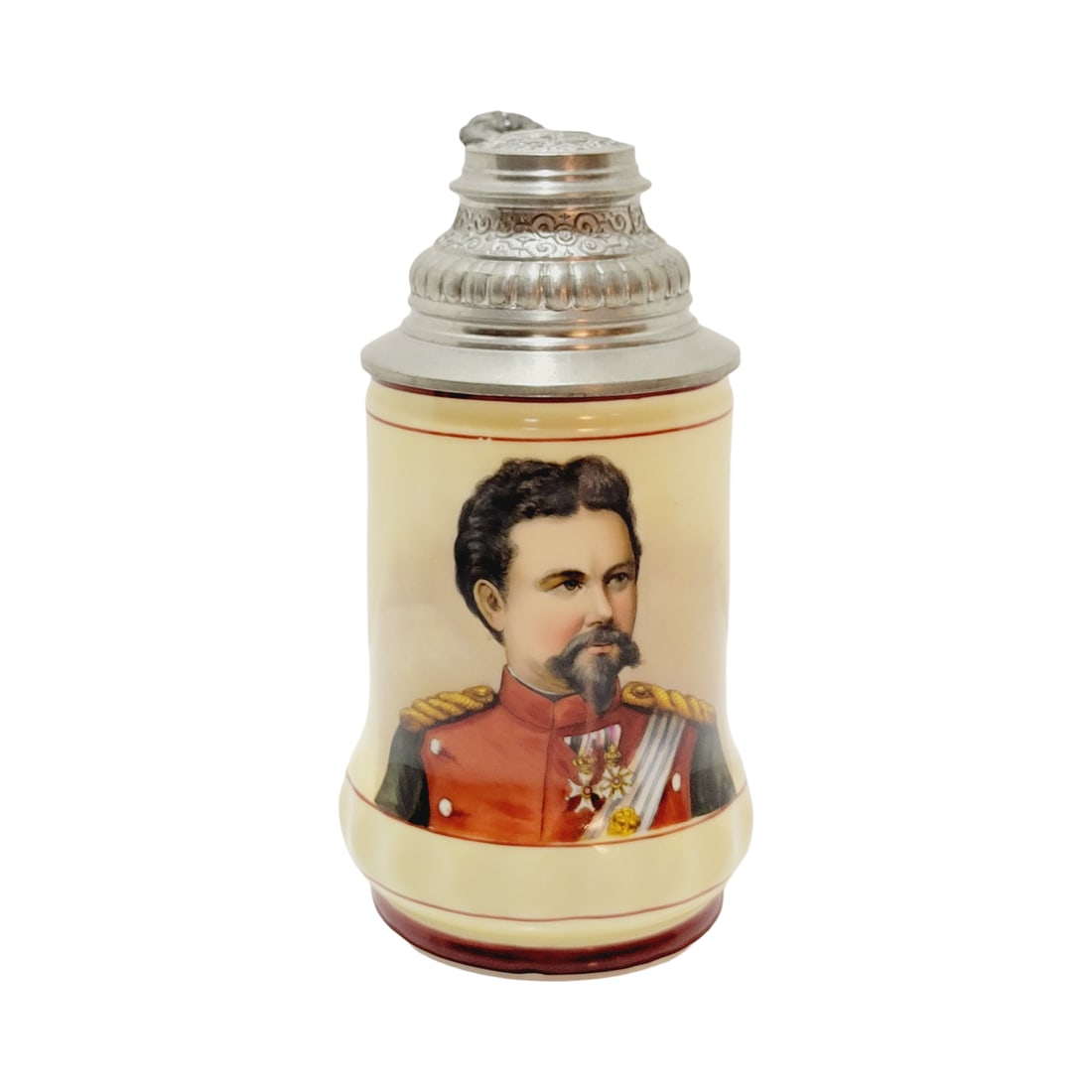 Porcelain Stein, German Beer Stein, King Ludwig (1 of 9)