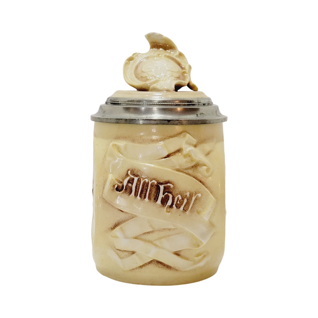 Schierholz & Sohn #50, German Character Beer Stein, High-Wheel Bicycle (1 of 13)