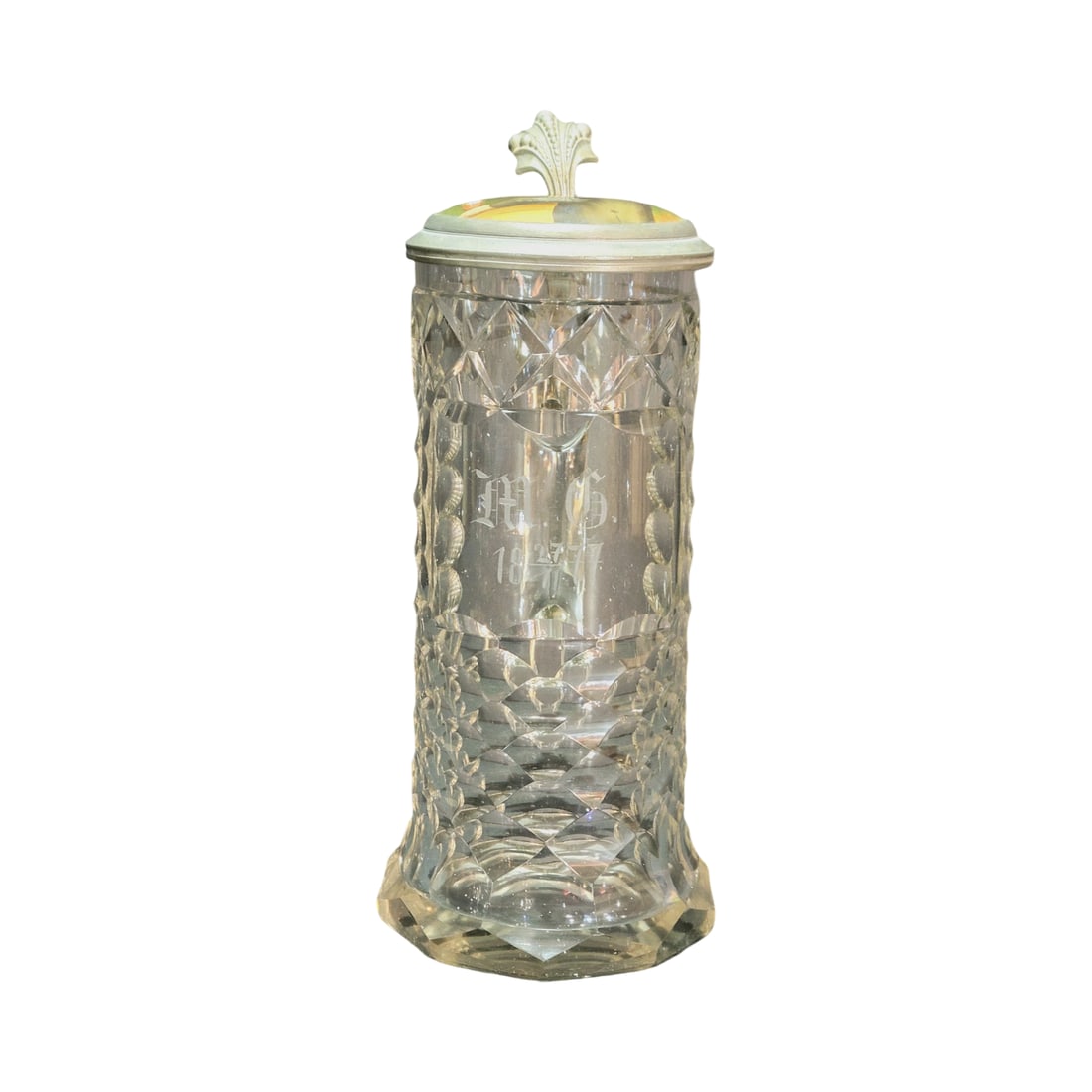 Glass Stein, German Beer Stein, Initial Stein (1 of 11)