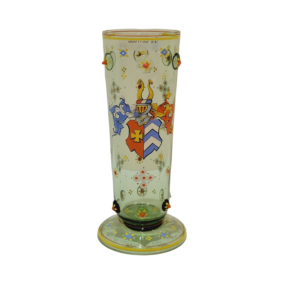 Glass Beaker, German Beer Stein, Coat of Arms Beaker (1 of 8)