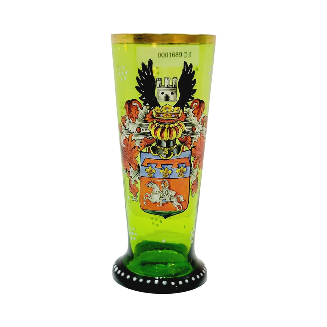 Glass Beaker, German Beer Stein, German Coat of Arms (1 of 8)