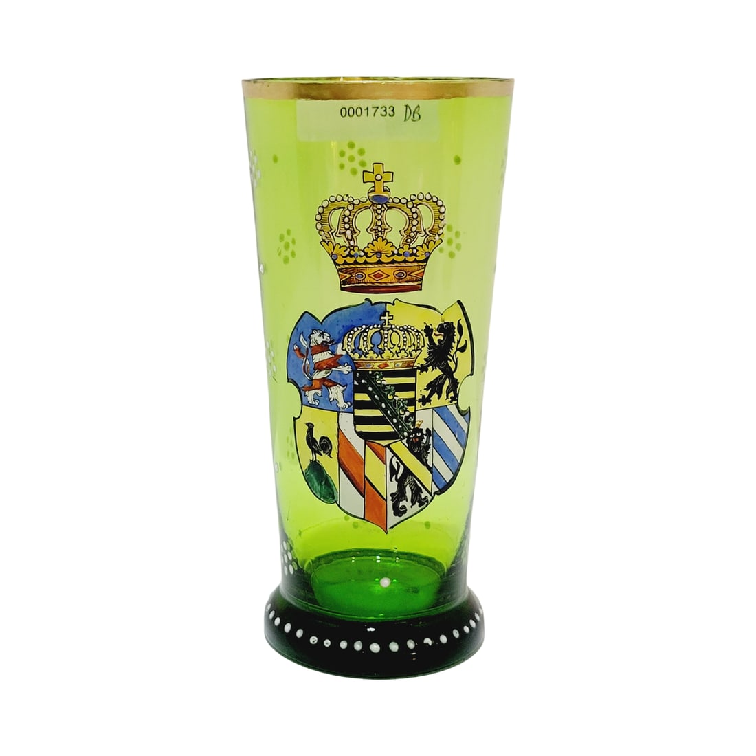 Glass Beaker, German Beer Stein, The Grand Duke of Saxe-Weimer Beaker (1 of 6)