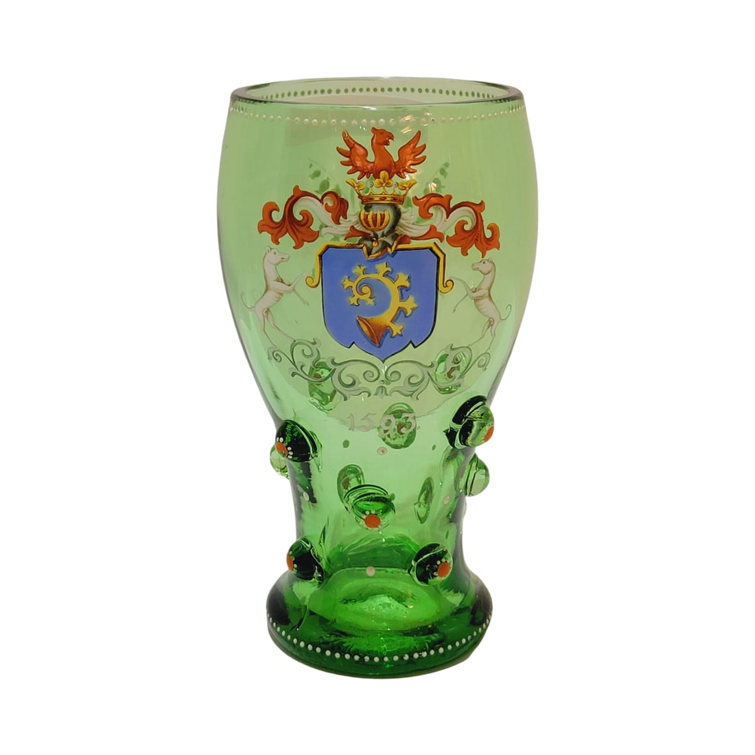 Glass Chalice, German Chalice, German Coat of Arms (1 of 9)