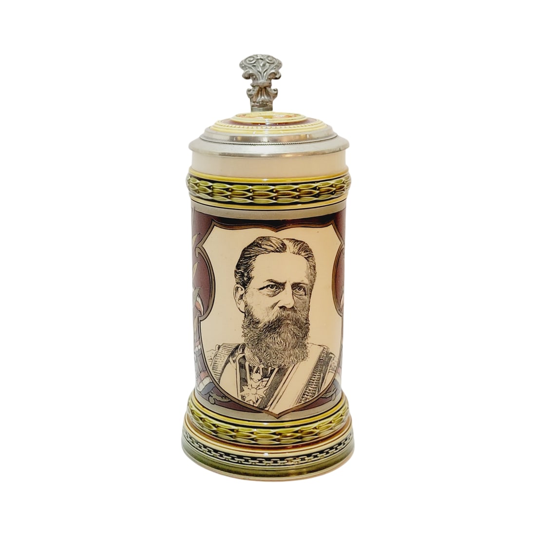Mettlach #1861B, German Beer Stein, Friedrich III (1 of 10)