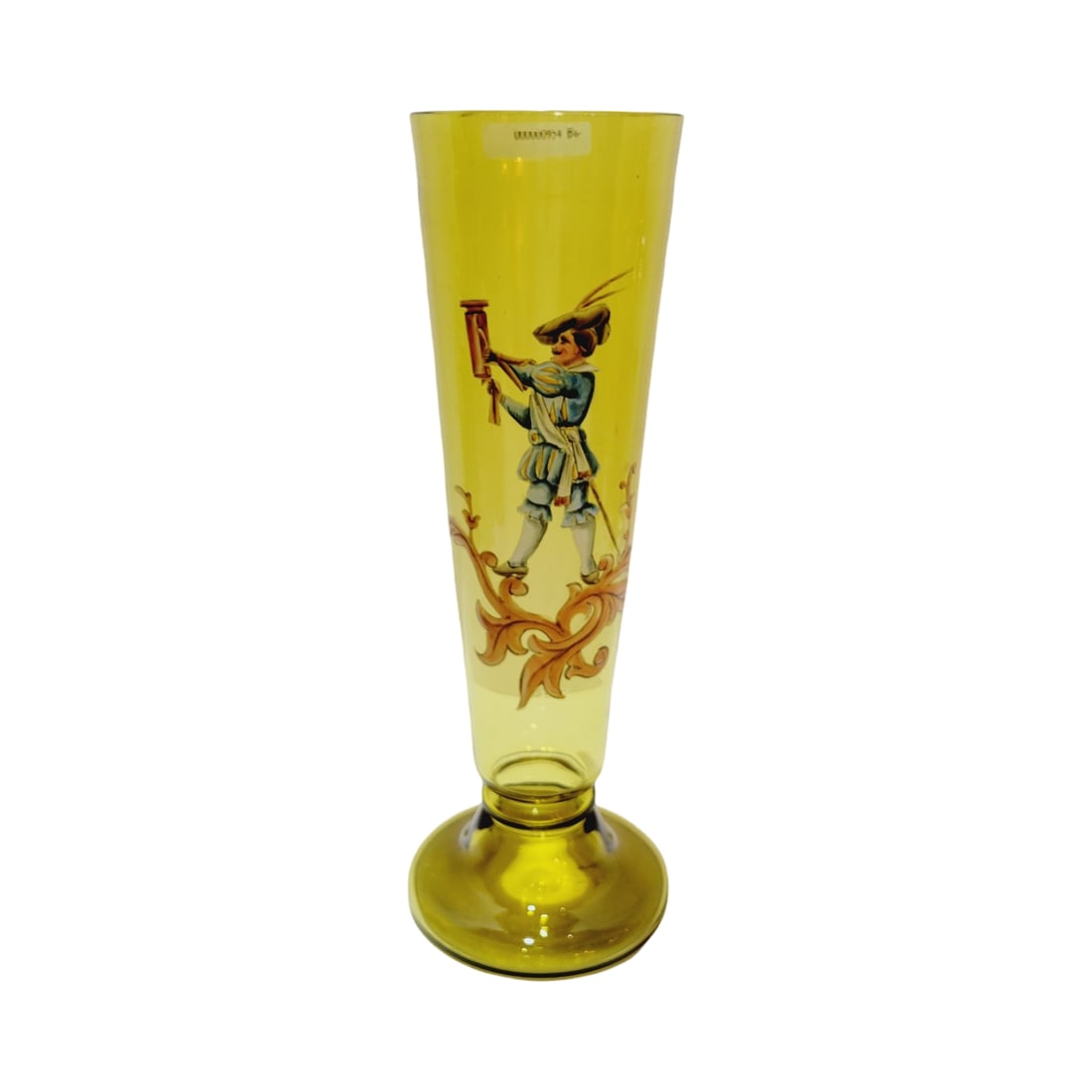 Glass Beaker, German Glass Beaker, Landsknecht with Empty Stein (1 of 6)