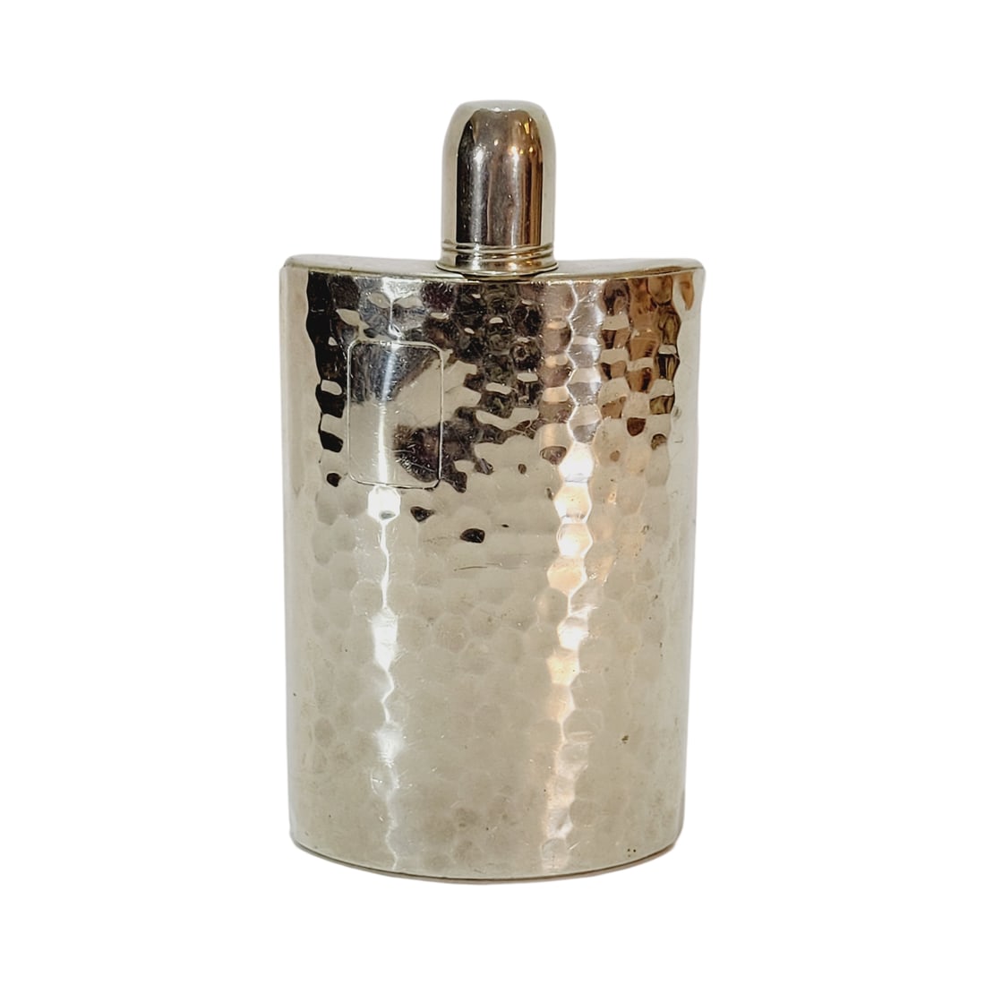 Hand Hammered Flask, German Liquor Flask, Silver Plate Flask (1 of 6)