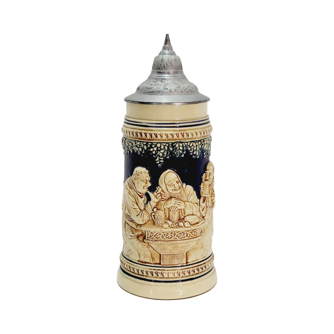 German Stein #2032, German Beer Stein, Monks drinking (1 of 14)